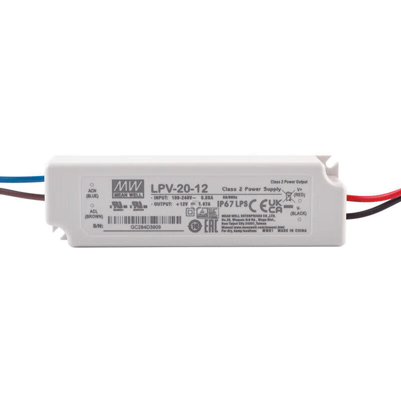 MEAN WELL power supply, 60 units/box; LPV-20-12