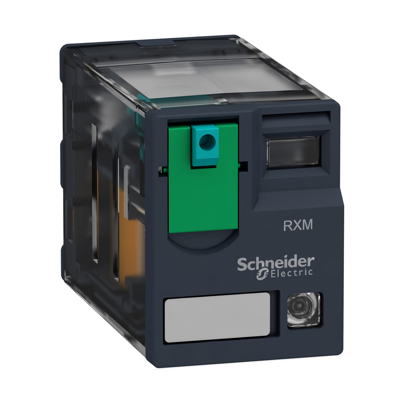 Schneider Electric pluggable intermediate relay 4CO with LED 24V DC; RXM4AB2BD