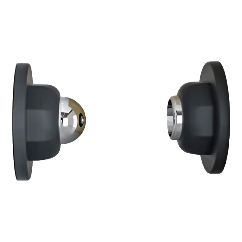 Short, drill-free, high-strength magnetic door stopper/anti-collision door blocker/door stopper, matte black silicone.