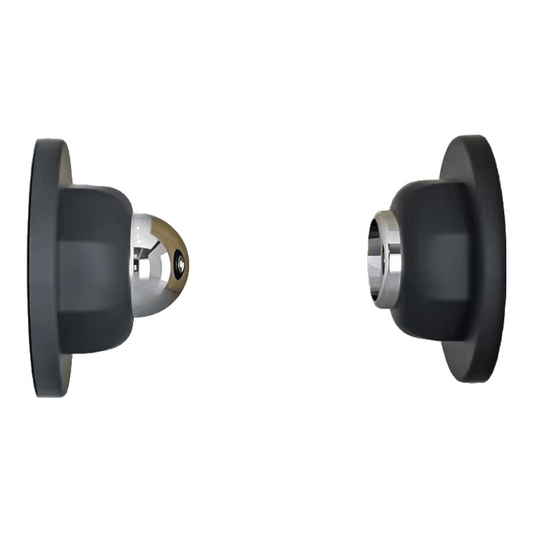 Short, drill-free, high-strength magnetic door stopper/anti-collision door blocker/door stopper, matte black silicone.