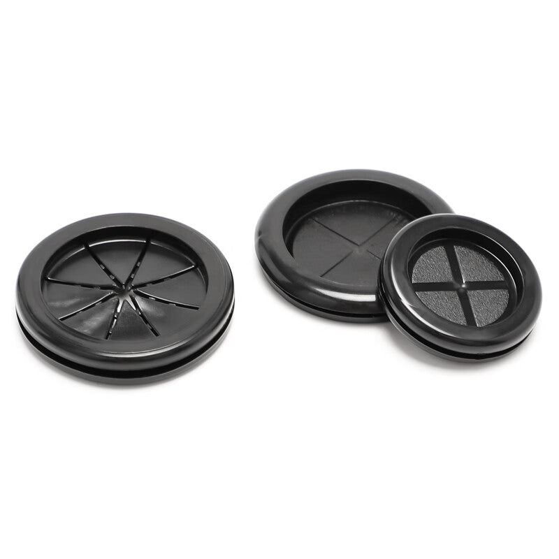 Ren Dian Environmental Protection Double-Sided Rubber Wire Protector, Single-Sided Wire Protector, Dustproof Wire Protector with Sealing Ring, Environmentally Friendly Double-Sided 80mm Opening (5 pieces)
