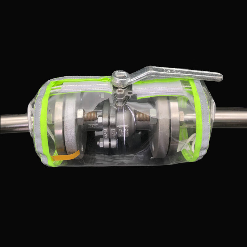 Solid transparent PVC ball valve flange protective sleeve, acid and alkali resistant, splash resistant, pipeline valve protective cover, corrosion resistant and high temperature resistant