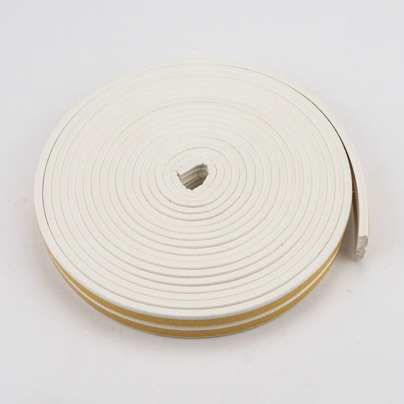 Haisdick door and window sealing strips, soundproof and windproof sealing strips, heat insulation strips, E-type 9*4mm white 10-meter strips