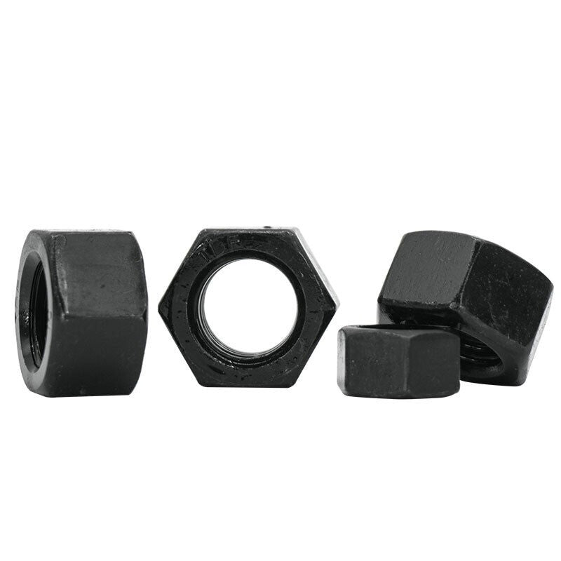 Haisdic Grade 8 Nut, Black Hexagonal High-Strength Nut, GB6170 Type A, Carbon Steel Nut, M27 (1 piece) HKYC-107
