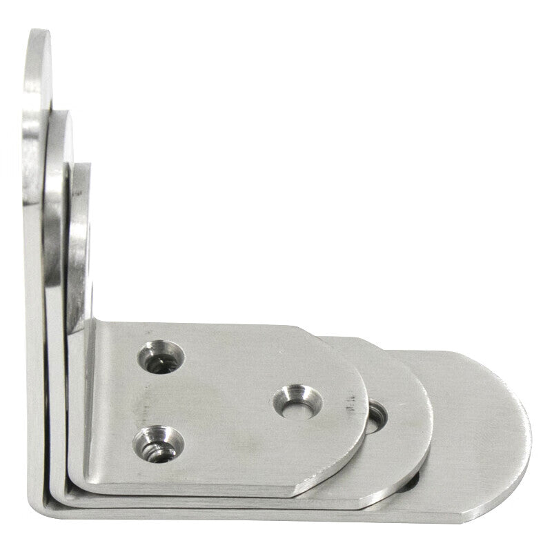 Shanglijin Thickened Stainless Steel Right Angle Bracket, 90-degree L-shaped Bracket, for Tables, Furniture, Beds, and Door Frames - Bend Connecting Fixture, 8 Holes, 85*85*38*2.5mm