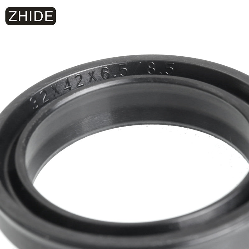 ZHIDE PDR type nitrile pneumatic cylinder piston rod dust seal, pneumatic accessory sealing ring, black, PDR-25*33*5.5/7.5