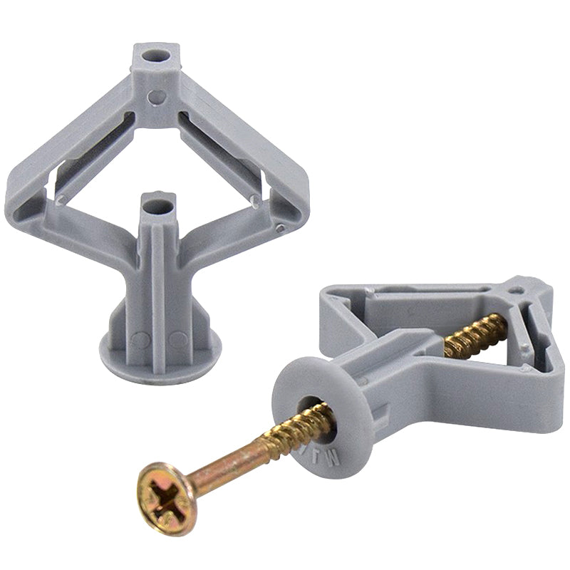 Hesterig JG-36 Plastic Expansion Tubes, Expansion Plugs, Drywall Expansion Plugs, Hollow Brick Expansion Screws, Expansion Plugs, Rubber Plugs, Butterfly Type (including screws), 50 sets