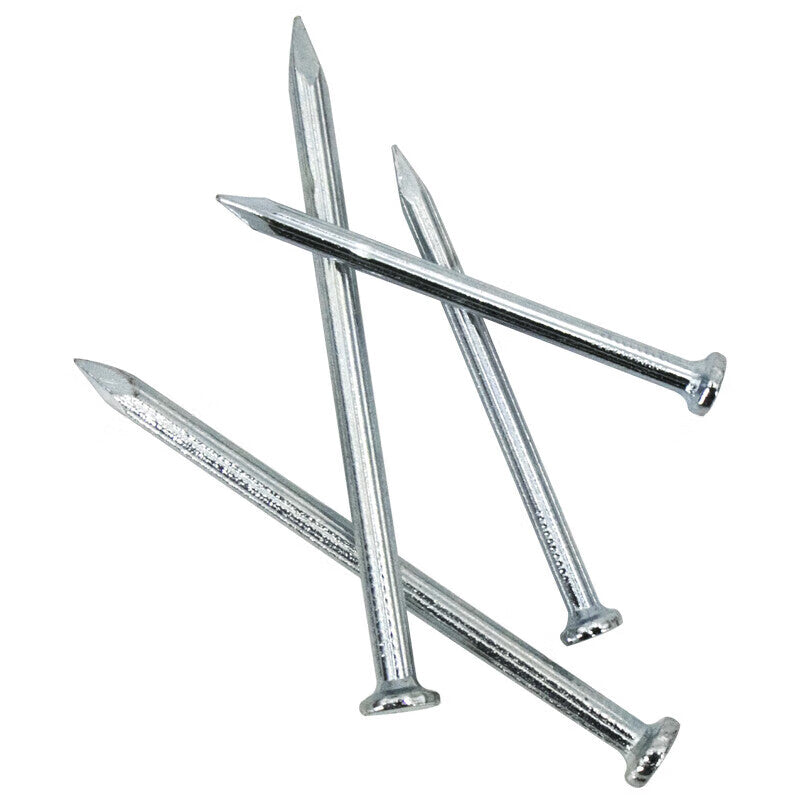 Zhujun Cement Nails, Galvanized Straight-Grain Cement Nails, Construction Site Stainless Steel Nails, 90mm (1kg)