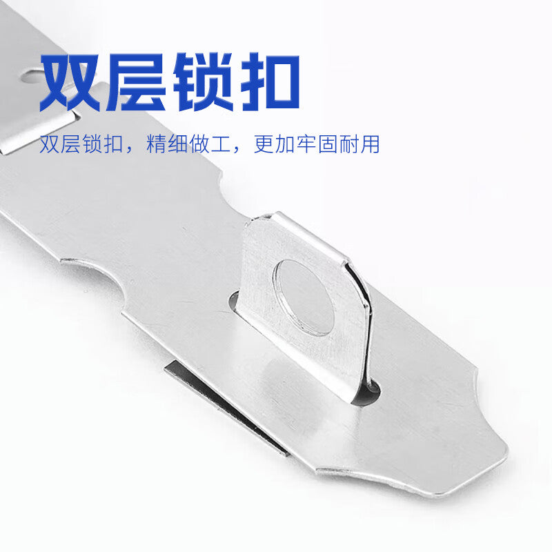 Steel Precast Parts 100 (2# with screws) Two-pack stainless steel padlock latches, door latches, security door latches, old-style cabinet door safety latches