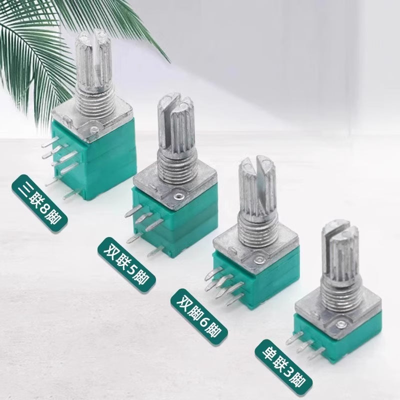 Huijun RK097 potentiometer 3/5/6 pin single/dual RKO97N single 3 pin B10K 10 units