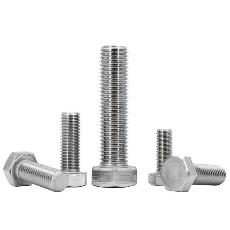 Bingyu BYsy-43 304 Stainless Steel External Hex Bolt, Full Thread Hex Screw, DIN933 M8*30 (30 pieces/pack)