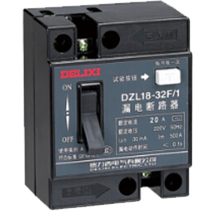 DELIXI ELECTRIC DZL18-32F/1 20A Leakage Circuit Breaker