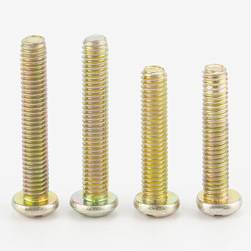 Haisdic HKD-447 Extended Switch Panel Screws, Round Head Phillips Head Universal Type, Zinc Plated Socket Panel Mounting Screws, M4*70 Full Thread (50 pieces)