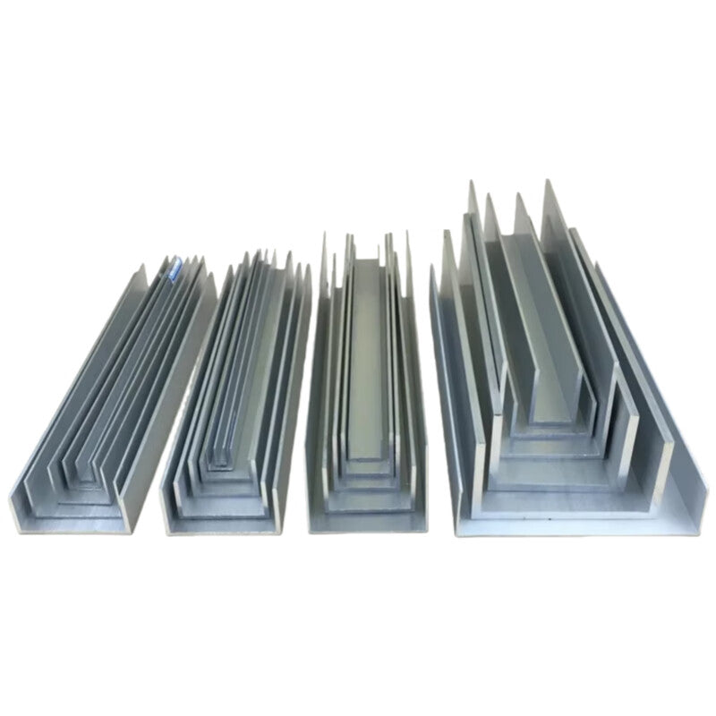 Heyucheng U-shaped aluminum channel, recessed aluminum guide rail, aluminum slot strip, bottom width 24*height 24*thickness 2*inner width 20mm - 1 meter price