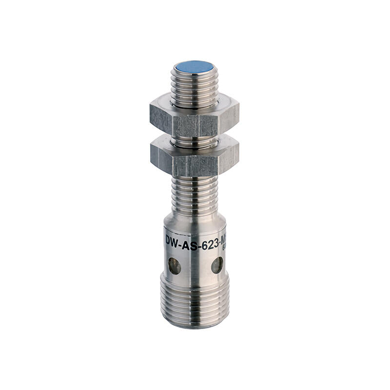 Contrinex Enhanced sensing distance, (quasi) flush cylindrical inductive proximity sensor; DW-AS-623-M8