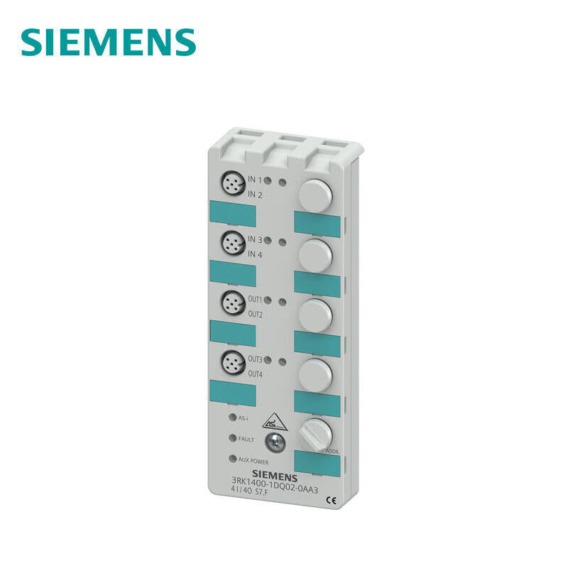Siemens AS-i compact module K60 digital 2x (2DI / 2DQ), IP67 2x2 inputs, 2x2 outputs, 1A, 24VDC 4xM12 standard interface Y distribution mounting plate 3RK1901-0CA00 must be ordered separately; 3RK14001DQ020AA3