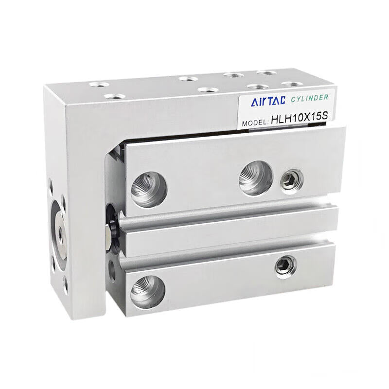 AirTAC side rail type precision slide cylinder, double acting, with magnet ring; HLH10X25S