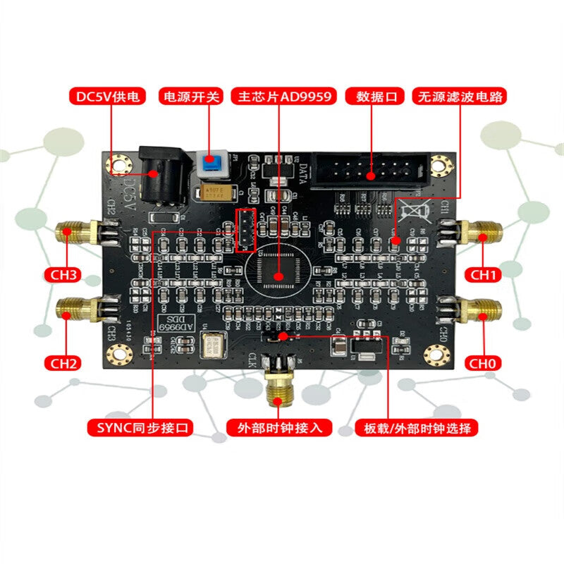 Copper Constant (Driver Board) Module RF Signal Source Multi-channel Signal Generator with Adjustable Phase and Performance Far Exceeding Standards. (Unit: Individual)