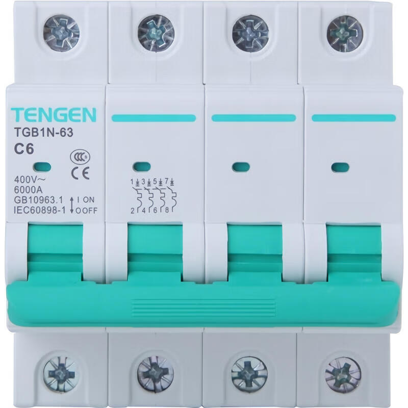 Tianzheng small circuit breaker; TGB1N-63 4P C63 (Xiangyun 3.0)