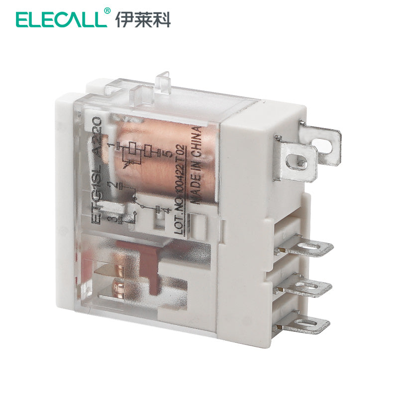 ELECALL ETG2SL ultra-thin small intermediate relay 2 sets/DC24V/8 pins/8A without base/single pack