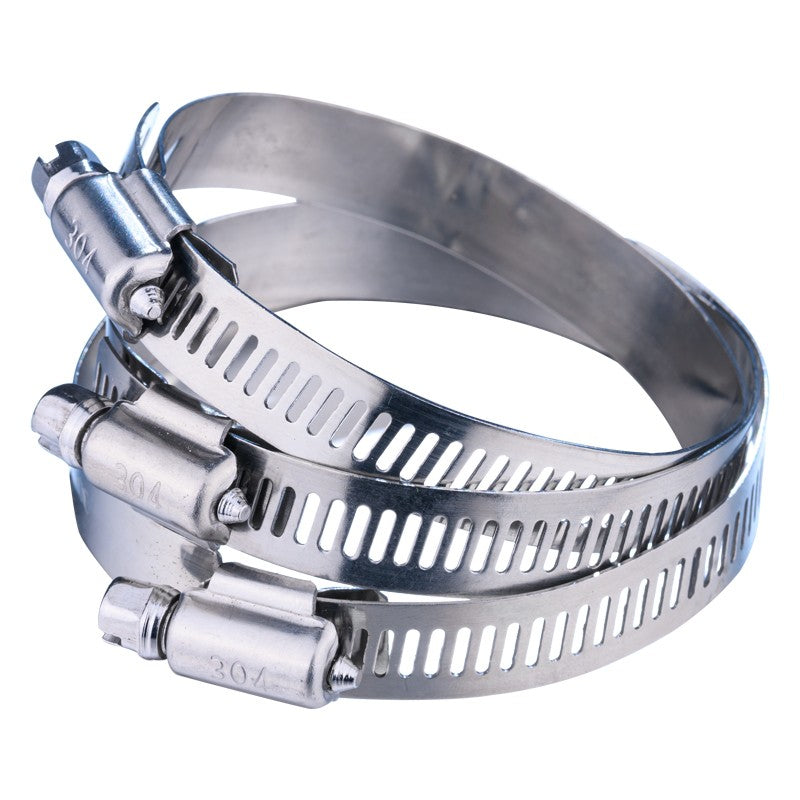 Winstein W506 (10 pieces) 304 Stainless Steel Hose Clamps, Strong Fixing Clips, American-Style Communication Clamps, Fastening Diameter 40-63mm