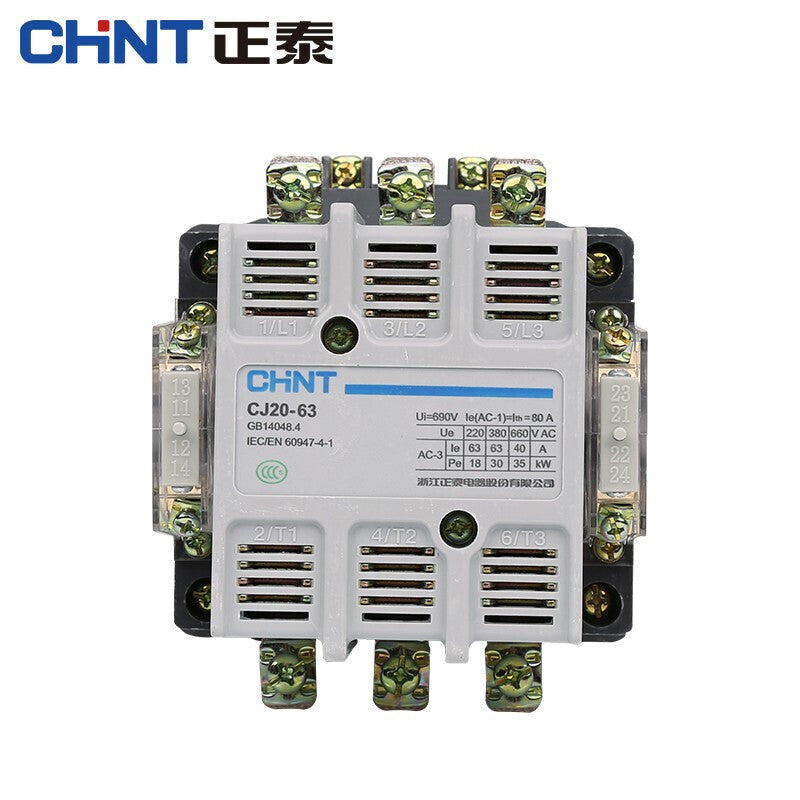 CHNT CJ20-63 Contactors with Two Normally Open/Closed Contacts