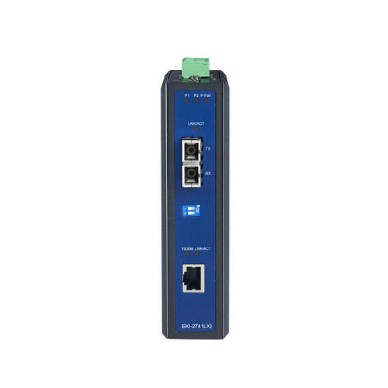 Advantech/ADVANTECH Gigabit wide temperature optical-to-electrical converter Gigabit single-mode fiber wide temperature industrial-grade optical-to-electrical converter; EKI-2741LXI