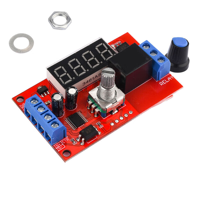 Ouhuayuan DC5V/12V/24V Multifunctional Delay Time Relay, Trigger Timer Control, Water Pump Control, 12V Delay Time Relay