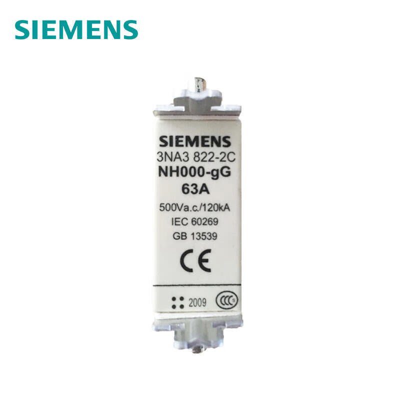 Siemens LVHRC fuse LINKGG/gL size 000, 63A, 500V; 3NA38222C