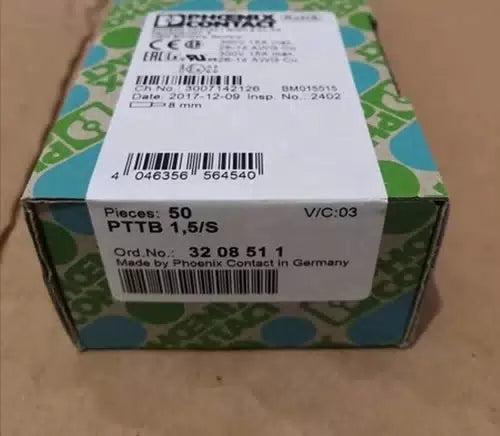 50pcs Phoenix Double Layer Terminal 3208511-PTTB 1.5/S In-line Spring Connection [3]