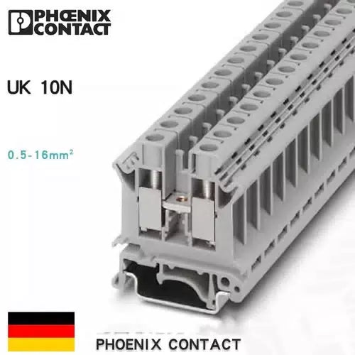 50pcs Phoenix Straight-through Rail Type Terminal Block UK10N-3005073 [2]