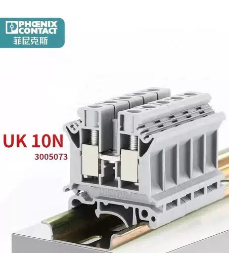 50pcs Phoenix Straight-through Rail Type Terminal Block UK10N-3005073 [3]
