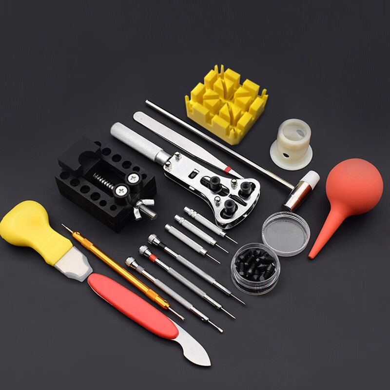Paola watch repair tool set: strap removal, cover replacement, battery opener kit (1955)
