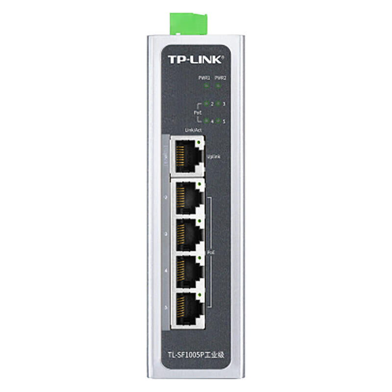 TP-LINK/Pu Lian industrial-grade POE switch, 4 100M PoE ports + 1 100M port (power supply not included when leaving the factory); TL-SF1005P industrial-grade