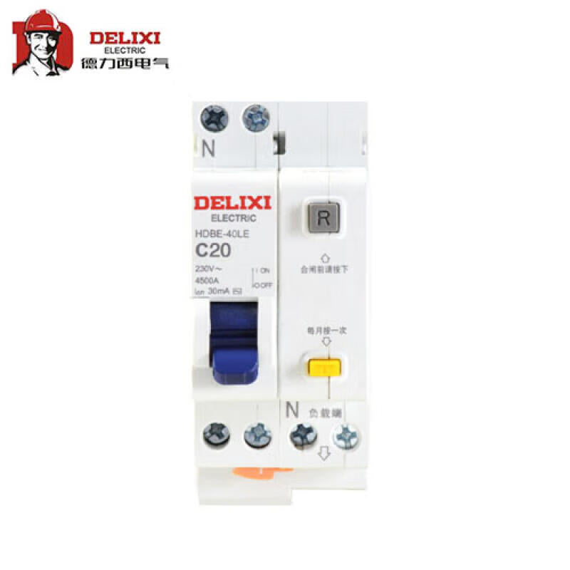 Delixi HDBE-40LE 40A 1P+NC Leakage Circuit Breaker