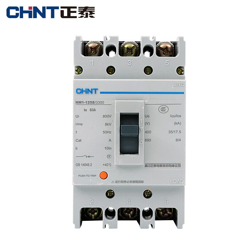 Chint NM1-63S/3300-63A Circuit Breaker 3P Air Switch Protector