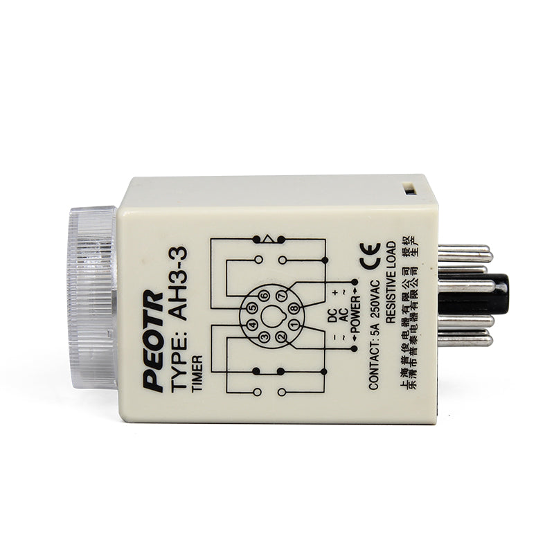 PEOTR AH3-3 small time relay current transformer time controller 8-pin energized DC24V 10S 1 piece