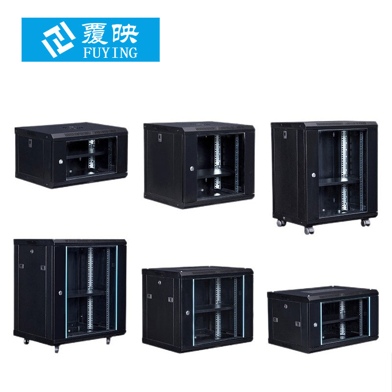 Fuying 12U Network Cabinet & 6U Switch Cabinet for Computer Rooms