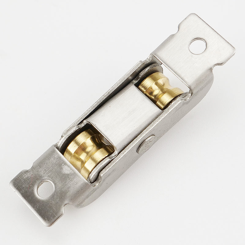 Haisik [Beijing Warehouse Delivery] Small Hardware Door and Window Rollers, Stainless Steel Self-Adjusting Sliding Door and Window Floor Rollers (with Screws) HKsq-45