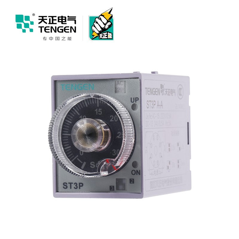 Tianzheng Electric TENGEN ST3PA-B AC220V rail-mounted time relay 03040160022