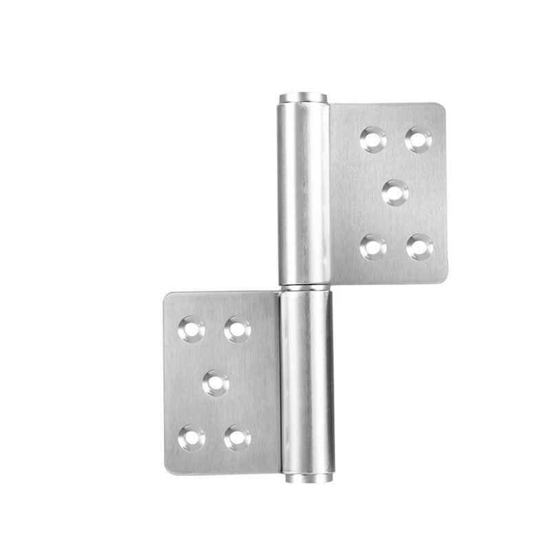 Deyu Products Stainless Steel Detachable Hinge, Flag-Shaped Hinge, Two Pieces Per Set, 4-inch 2mm with Holes