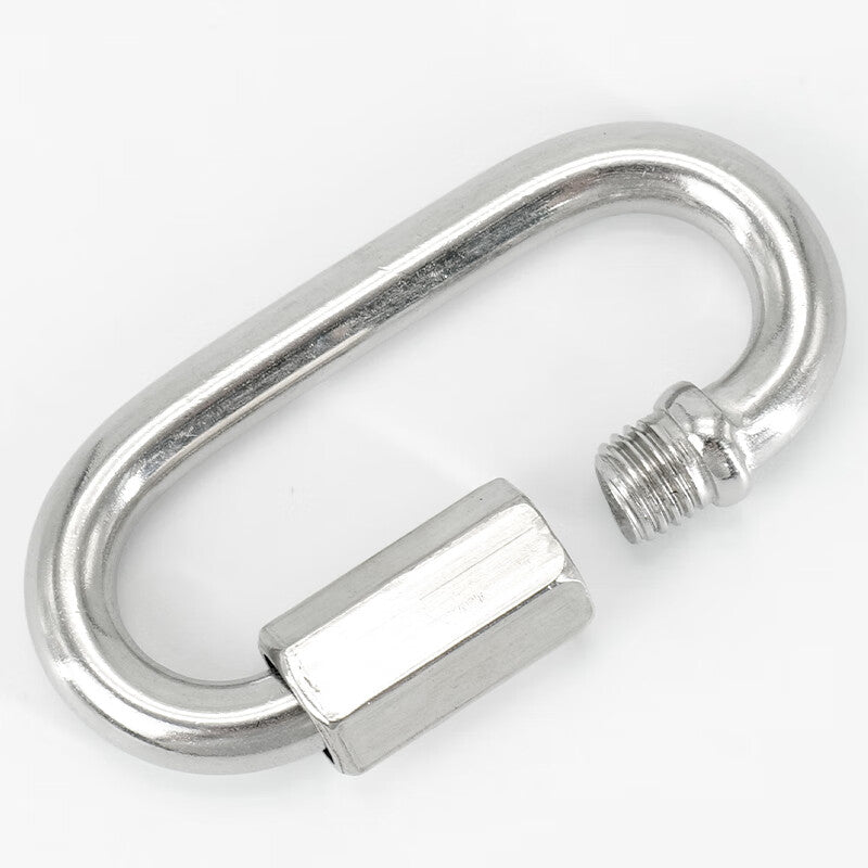 Bingyu 304 Stainless Steel Spring Buckle Chain Buckle Keychain Water Bottle Buckle Connector M10 (Load Capacity 1042kg) BH-608