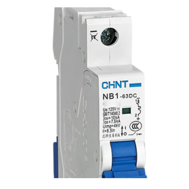 Chint miniature circuit breaker; NB1-63DC 1P C10A DC250V 6KA(R)