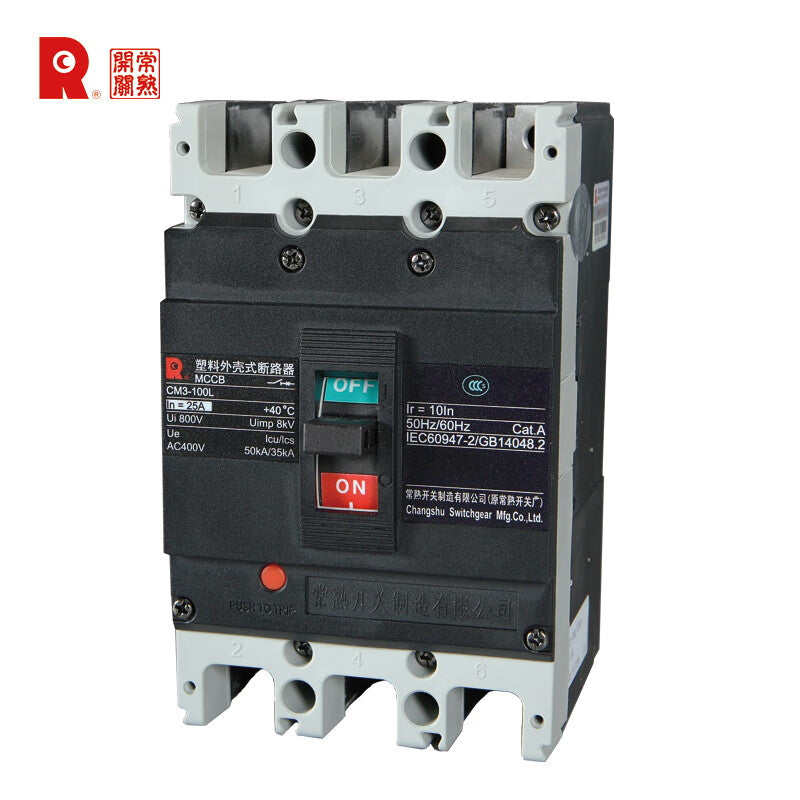 Changshu CM3-100C Molded Case Circuit Breaker 63A Specification