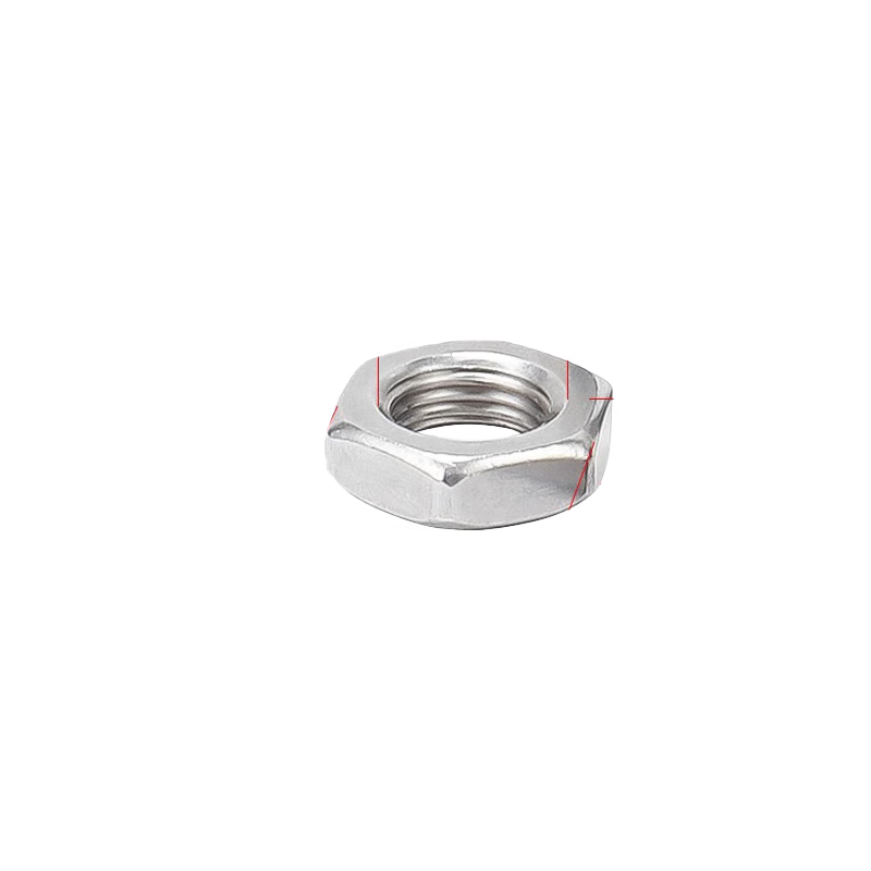 Jinenchi Stainless Steel Hexagonal Thin Nuts M33*2, 16mm Thick (5 pieces/box)