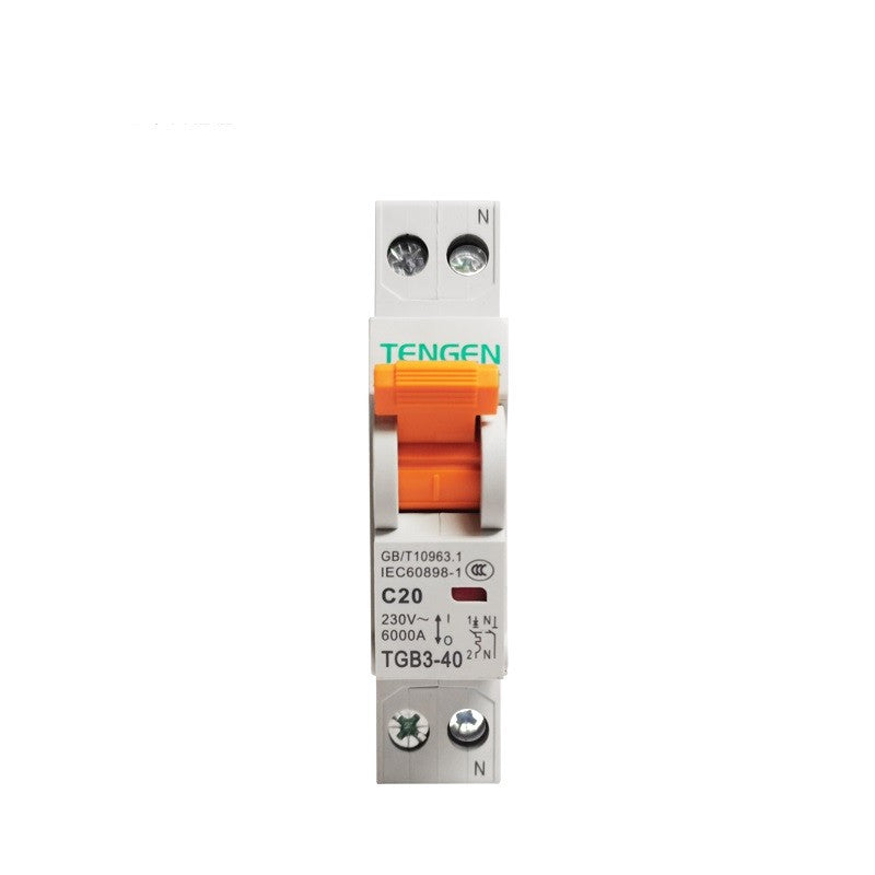 Tianzheng Electric TENGEN TGB3-40 small circuit breaker air switch air switch TGB3-40 1P+N C32 01060110124