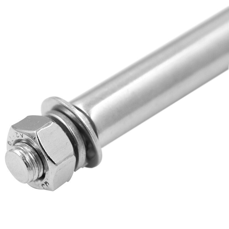 Haisdic 304 Stainless Steel Expansion Bolts, Expansion Bolts, Expansion Screws, Expansion Tubes HK-07 M10*150 (10 pieces) Seamless