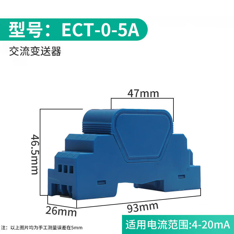 USAMR AC Current Transmitter Module Current Transformer ECT-0-5A Hall Current Sensor 4-20mA