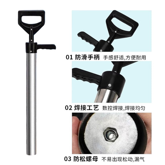 Meipai stainless steel shrimp suction tube is a special tool for beachcombing, mud and sand harvesting, catching mantis shrimp, Lugu shrimp, and catching sea cucumbers and razor clams.