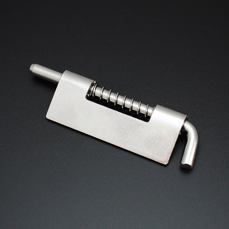 Deqi CL225 Spring Pin Hinge, Hole-less Welded Pin, Industrial Door Hinge, Electrical Cabinet Hinge, M4 Left/201 Steel (Small)